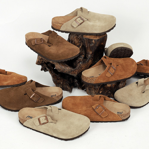 软木勃肯鞋休闲包头穆勒鞋男女