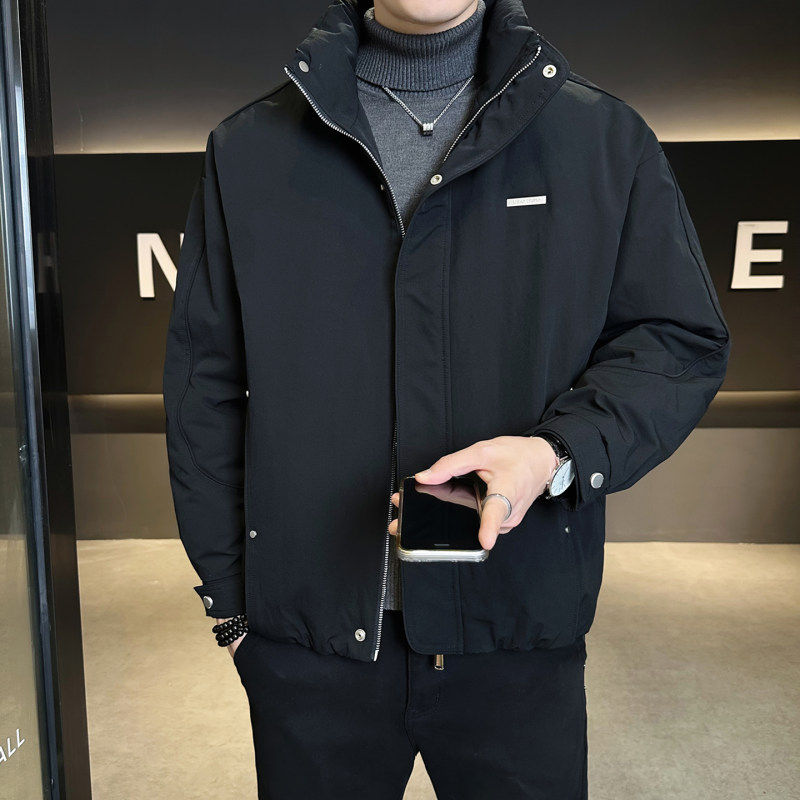 痞帅轻薄羽绒服外套男款潮牌潮流休闲百搭高级感时尚保暖上衣冬季