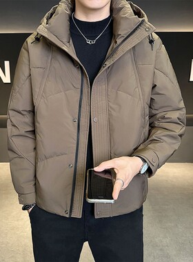 抗寒修身2026年新款加厚保暖90绒防寒羽绒服男款潮牌外套时尚百搭