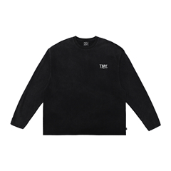 TBRE ARTS「阿特拉斯」轻水洗黑色长袖T恤