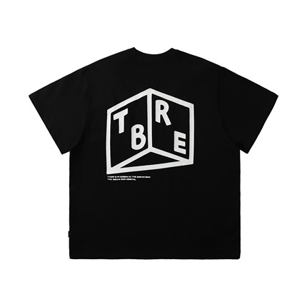 TBRE经典LOGO黑色圆领短袖T恤