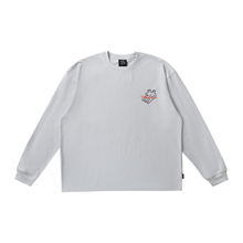 TBRE「Chill.in」灰色圆领长袖T恤