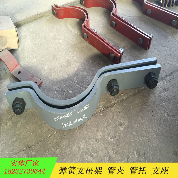厂家直销D2三孔管夹12Cr1MoVA5基准型双螺栓管夹D3双孔短抱箍定制