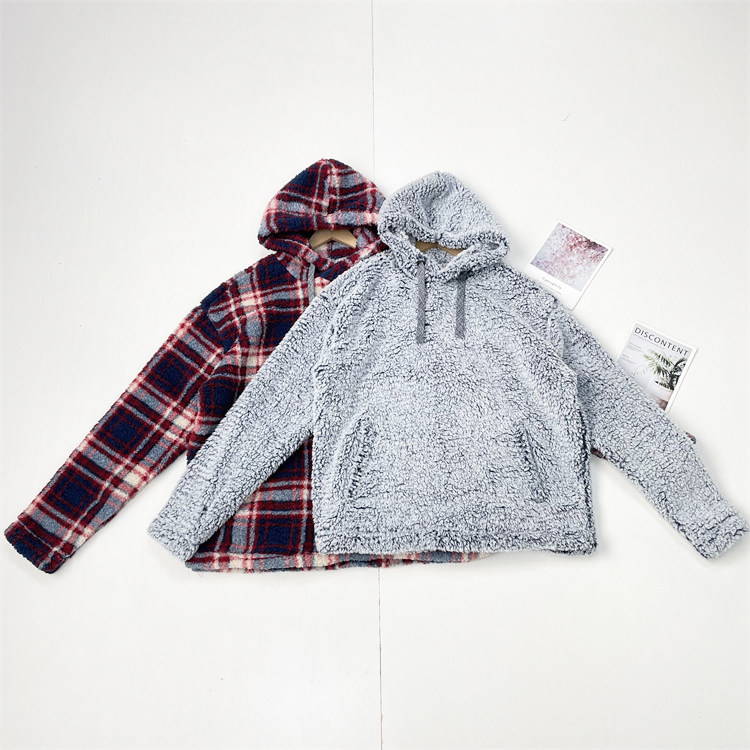 C6英单潮牌男女厚羊羔绒25秋冬经典格纹连帽套头卫衣上衣好款两色,女装/女士精品,卫衣/绒衫,淘宝优惠券,粉丝福利购,淘宝优惠卷