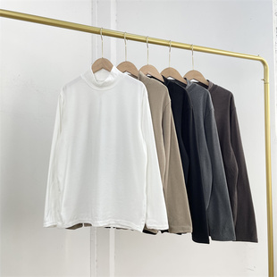 柔软立领打底衫 F4知名牌德绒打底衫 男女情侣经典 bi入款 韩国单