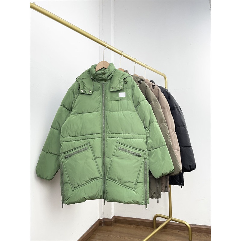 H5.445欧 货 纯原25冬新款长款外单剪标女士冬季棉服保暖棉衣棉袄
