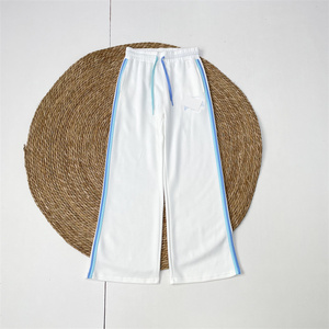 J2外单纯元~侧边织带休闲25年秋季女士新款收紧腰头运动裤阔腿裤