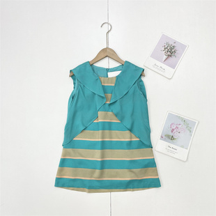 J2清仓特惠亏 无袖 女复古时尚 上衣女外穿柜子好货 荷叶边边设计感