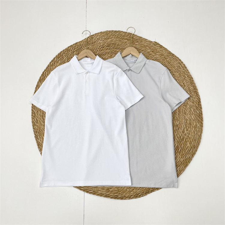 F4男款大牌高品POLO衫外单25年夏款半门襟套头珠地网眼上衣T恤衫