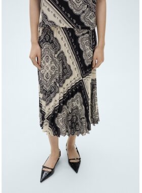 C3佩斯利花纹~外单好货26夏新款女半身裙时尚复古高品质中长A字裙