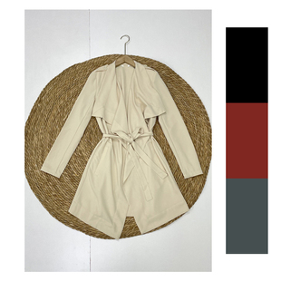 N2~自留款米色系！北欧单2024年秋款女外套风衣上衣好品质款~