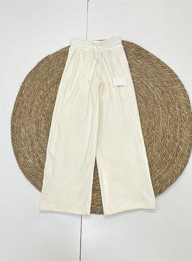 P大牌F系加绒长裤！知名牌26春新款女时尚直筒休闲长裤百搭白色女