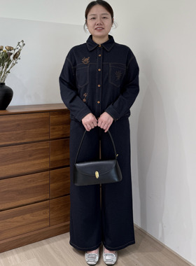 妈妈春装牛仔夹克套装2026新款外套中年女装春秋季时尚小香风上衣