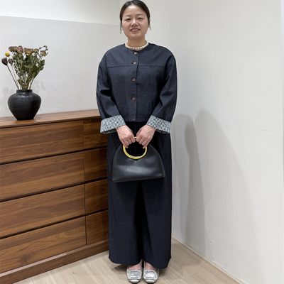 新款套装上衣两件套中老年女