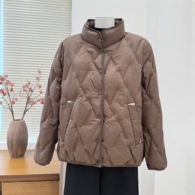 妈妈冬装羽绒服时尚洋气