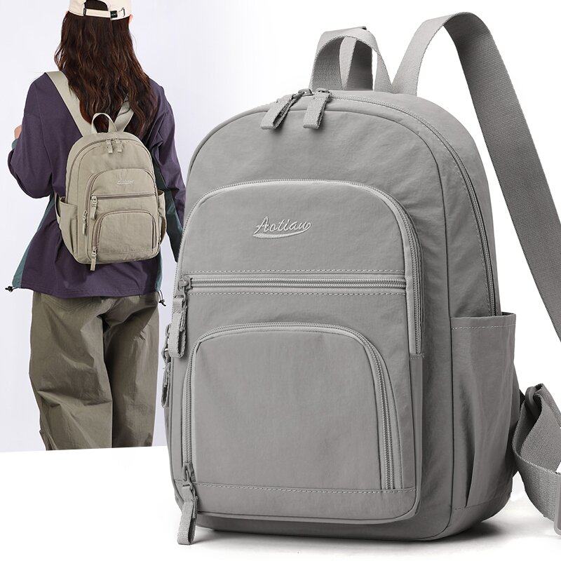 双肩包男女2026新款休闲户外旅行大容量男包耐磨牛津布轻便小背包,箱包皮具/热销女包/男包,双肩背包,淘宝优惠券,粉丝福利购,淘宝优惠卷