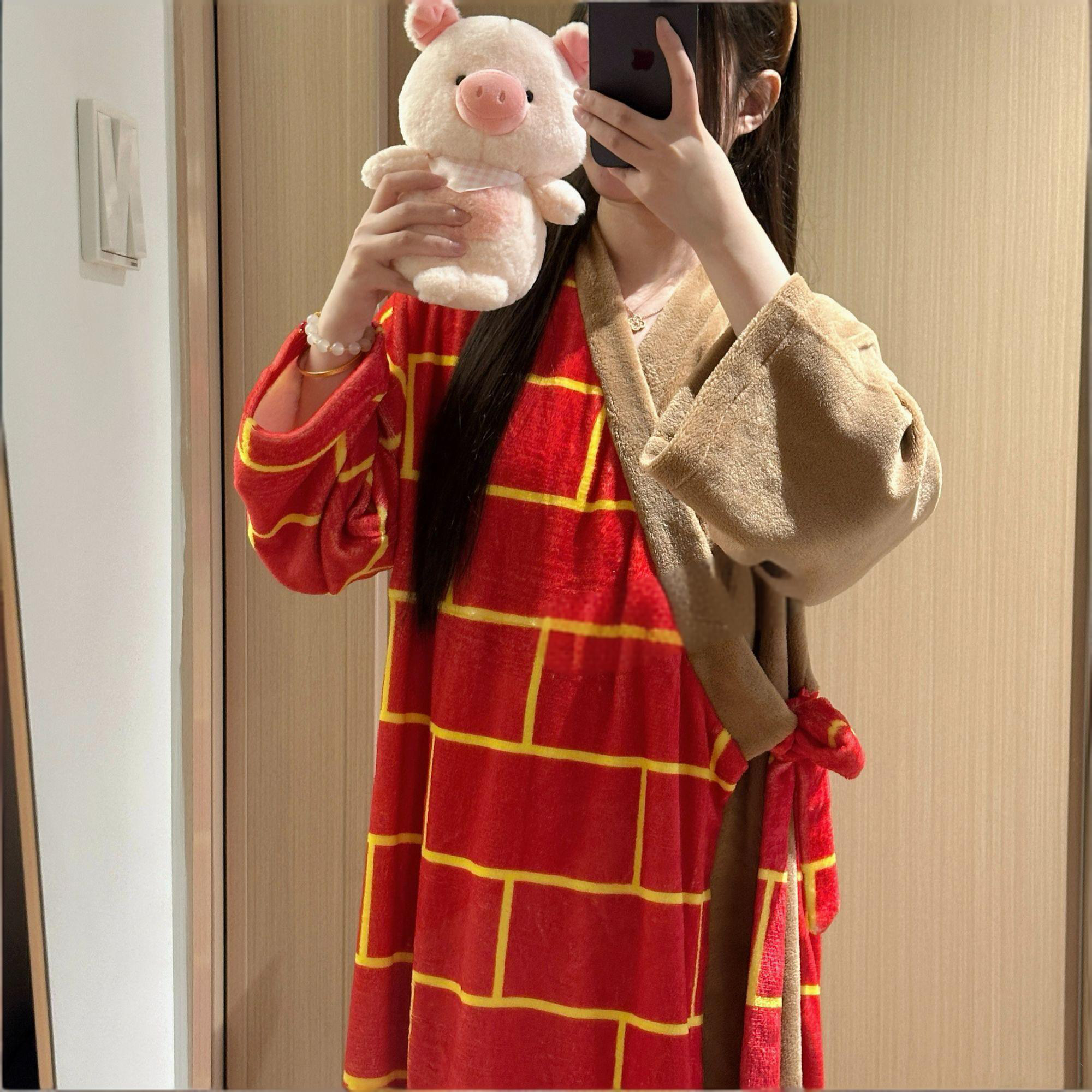 可外穿个性唐僧袈裟家居服睡袍