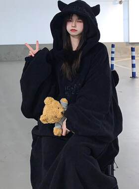 小恶魔睡袍女秋冬季新款