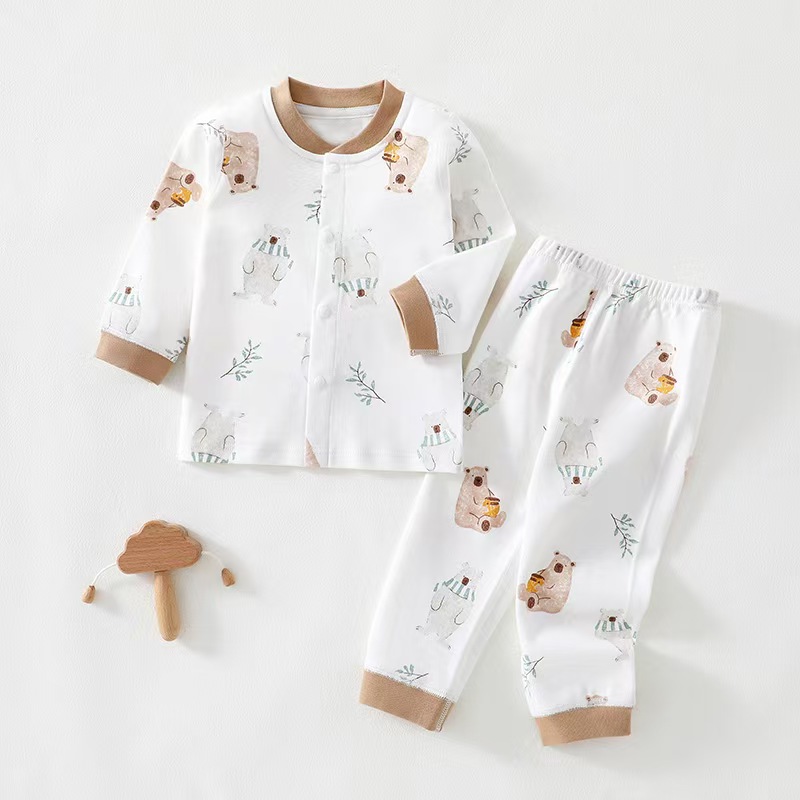 三折品牌特价清仓婴幼儿分体衣服秋衣裤套装纯棉春秋全棉内衣套装