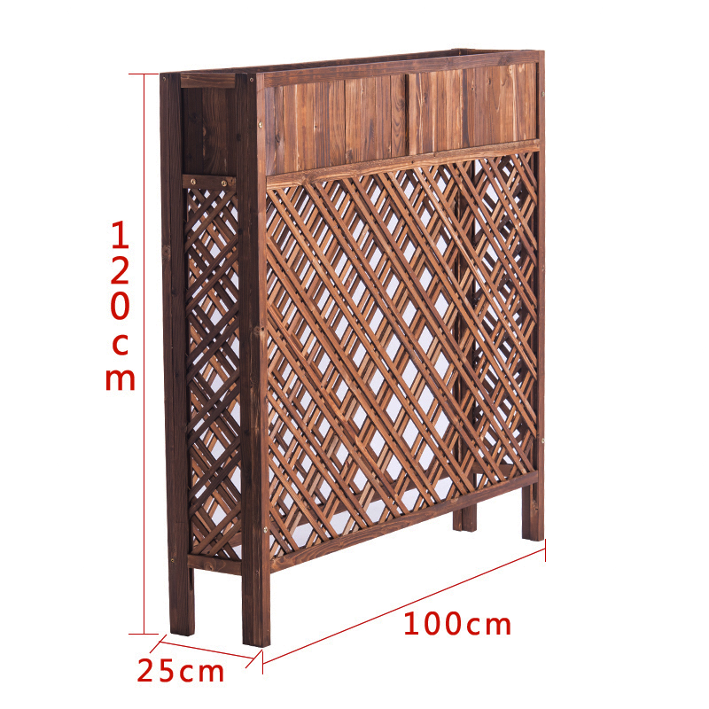 防腐木室外饭店餐厅隔断花架木栅栏围栏装饰阳台花槽庭院户外花i.