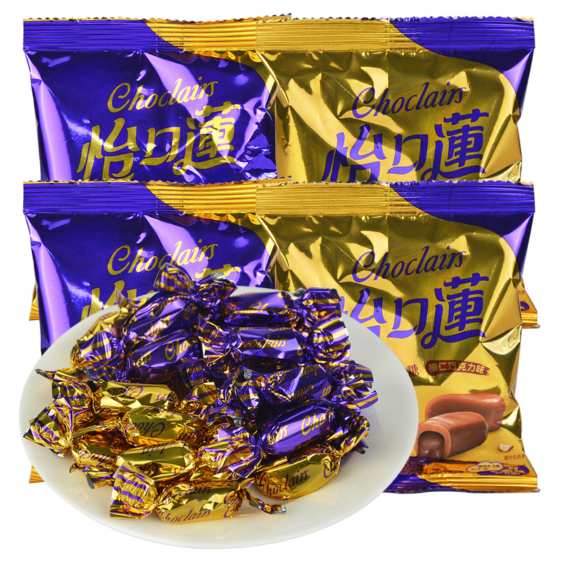 怡口莲夹心太妃糖批发原味散装喜字糖果结婚庆小零食糖果批发正品