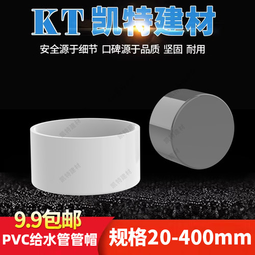 pvc给水堵头堵帽管堵加厚