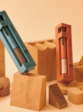 日本uni三菱jetstream限定karimoku木柄4合1多功能笔圆珠笔中油笔