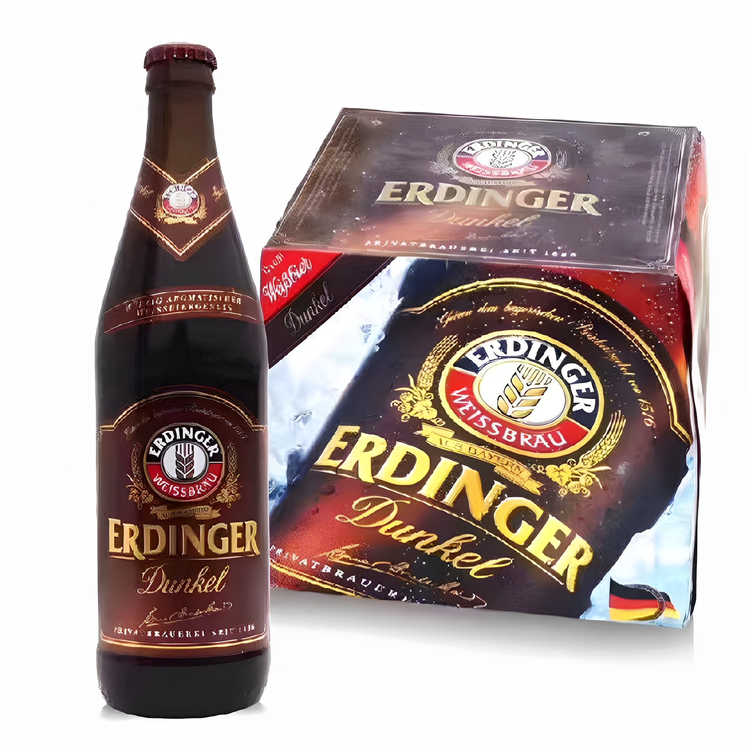 德国进口艾丁格啤酒精酿小麦黑啤酒500ml*12瓶整箱临期清仓特价