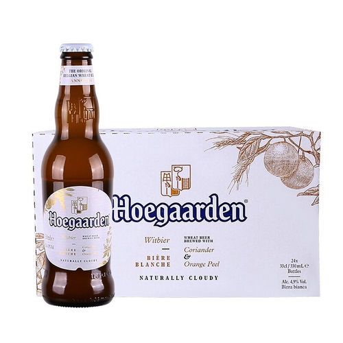 比利时福佳白啤酒330ml*24瓶进口Hoegaarden精酿小麦整箱临期清仓