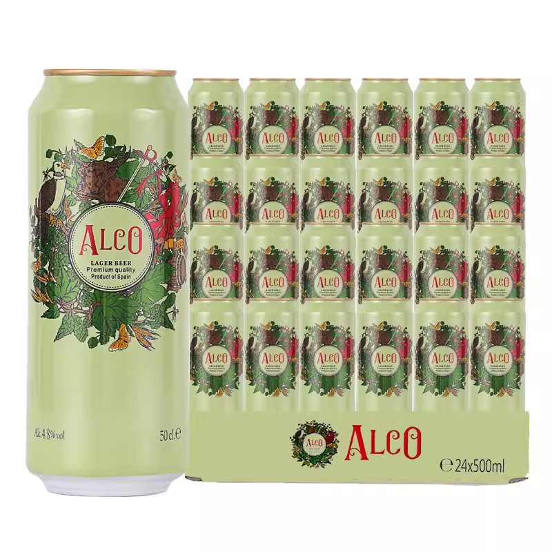 阿尔寇拉格精酿黄啤酒500ml*24罐图片