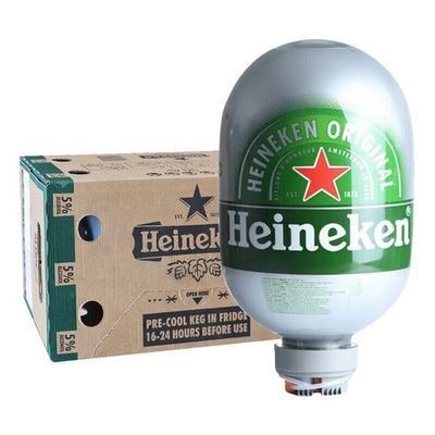 荷兰进口喜力啤酒Heineken拉格黄啤生啤酒8L胶囊啤酒临期清仓