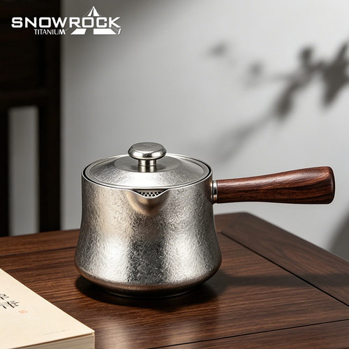 SNOW ROCK纯钛旅行茶具套装户外露营功夫茶具泡茶器防烫茶壶茶杯