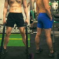 Cơ bắp thể thao quần short nam chó anh mỏng lót wicking thoáng khí squat chạy quần thể dục kích thước lớn ba quần mùa hè - Quần thể thao quần thể thao nam