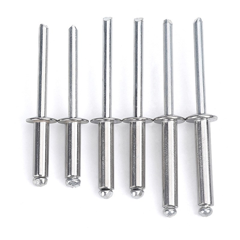 304不锈钢开口型扁圆头抽芯铆钉全钢半钢拉钉M3N.2M4M4.8抽芯铆钉