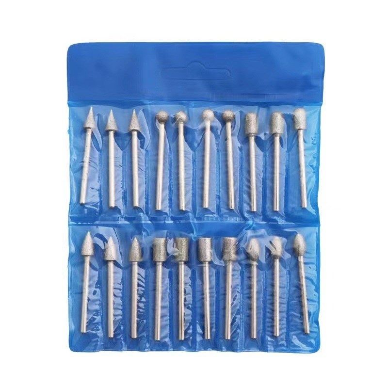 20PC金刚石打磨头 金刚砂磨头细砂磨针石材玉石雕刻打磨去皮工具2,标准件/零部件/工业耗材,磨头,淘宝优惠券,粉丝福利购,淘宝优惠卷