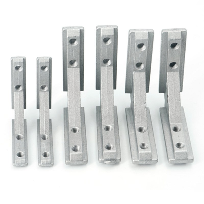 30304040欧标型材门框通用角槽连接J件面板安装板材直角角槽固件