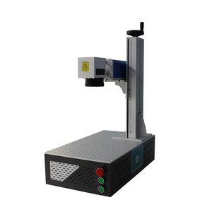 20W桌面一体式 机夜市创业30w镭射雕刻字 金属激q光打标机光纤打码