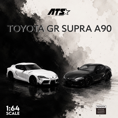 ATS1:64 丰田GR SUPRA A90 素色 仿真合金模型摆件 收藏礼品