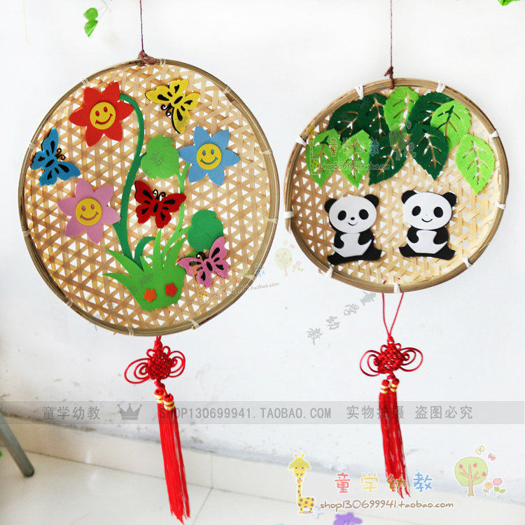 kindergarten Aisle District angle DIY originality decorate Pendants characteristic Bamboo Products Hollow Bamboo tray Classroom arrangement Pendantsin the Home accessories , Creative Jewelry , Air Charm  category - from Buy2taobao.com to provide professional Taobao agent buy service