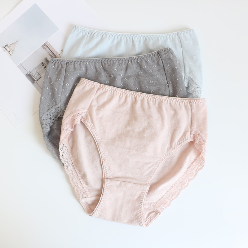 出口日单透气纯棉裆女士内裤