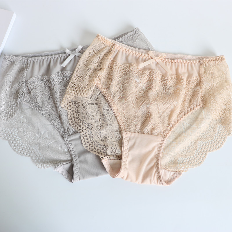 性感蕾丝网纱内裤女超薄无痕透视