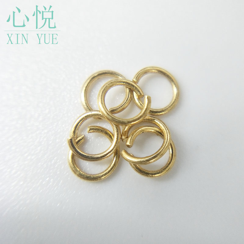 G18K金圈AU750彩金小圆环圈焊接圈闭口圈扣手链项链连接圈DIY配件