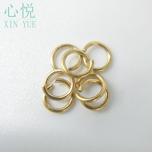 G18K金圈AU750彩金小圆环圈焊接圈闭口圈扣手链项链连接圈DIY配件