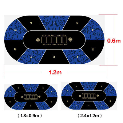 游戏大陆德州扑克桌布桌垫毛毡毛绒台布筹码防滑橡胶垫扑克牌台垫