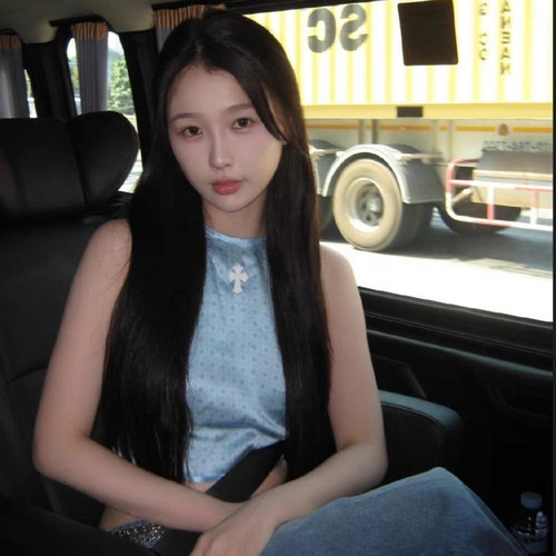 夏季新款十字架皮标满印肚兜女ins设计感修身显瘦美式丝滑ins上衣