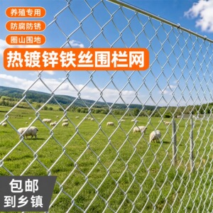 镀锌钢丝网勾花网围栏圈牛羊防护