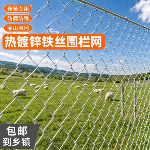 镀锌钢丝网勾花网围栏圈牛羊防护