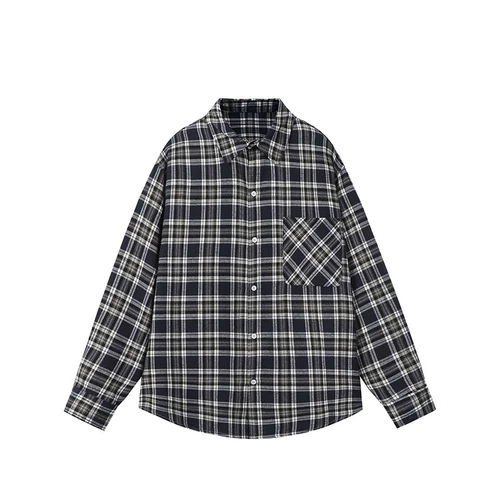 Ретро осенняя рубашка, кардиган, в американском стиле, свободный крой