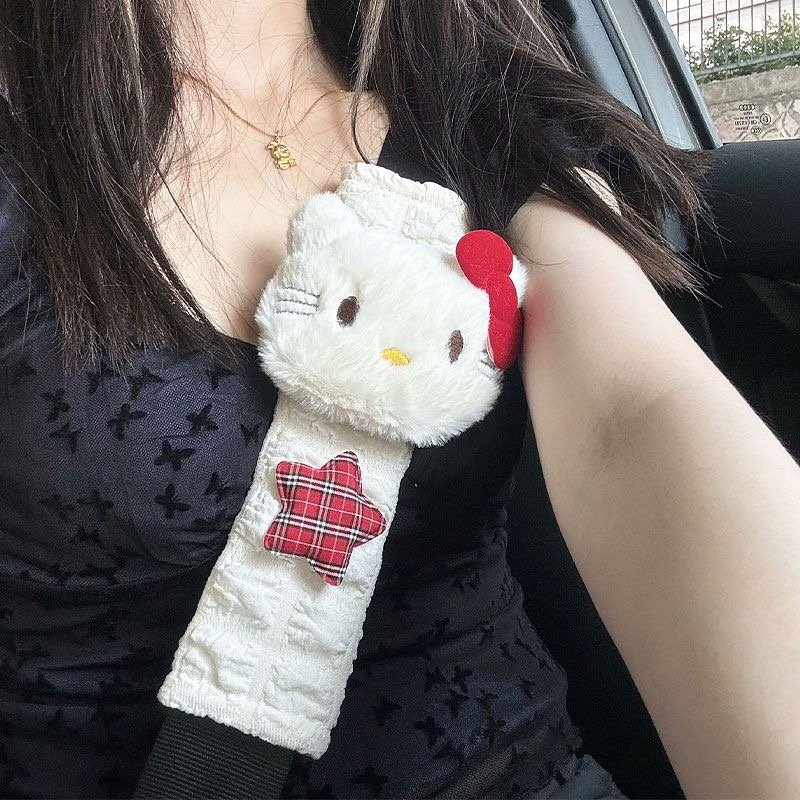 hellokitty汽车安全带护肩套装饰女生车内卡通可爱kt猫车载护套图片
