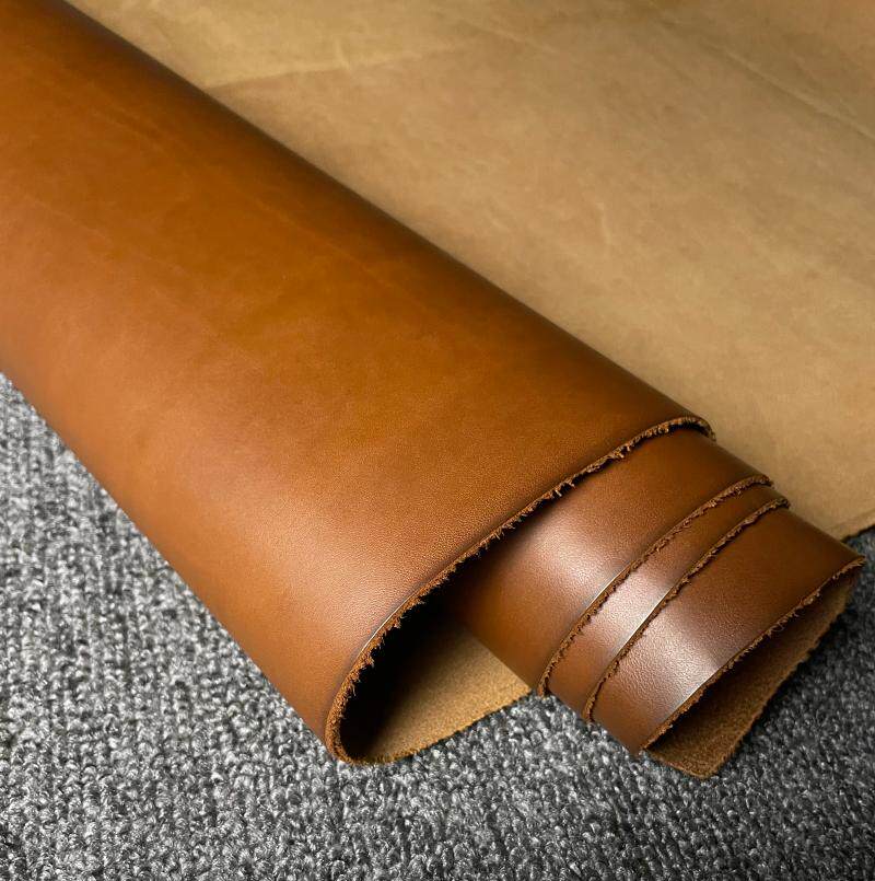 阳光皮料 意大利进口三颗钉黄棕色植鞣 1.0mm 中软 xz225